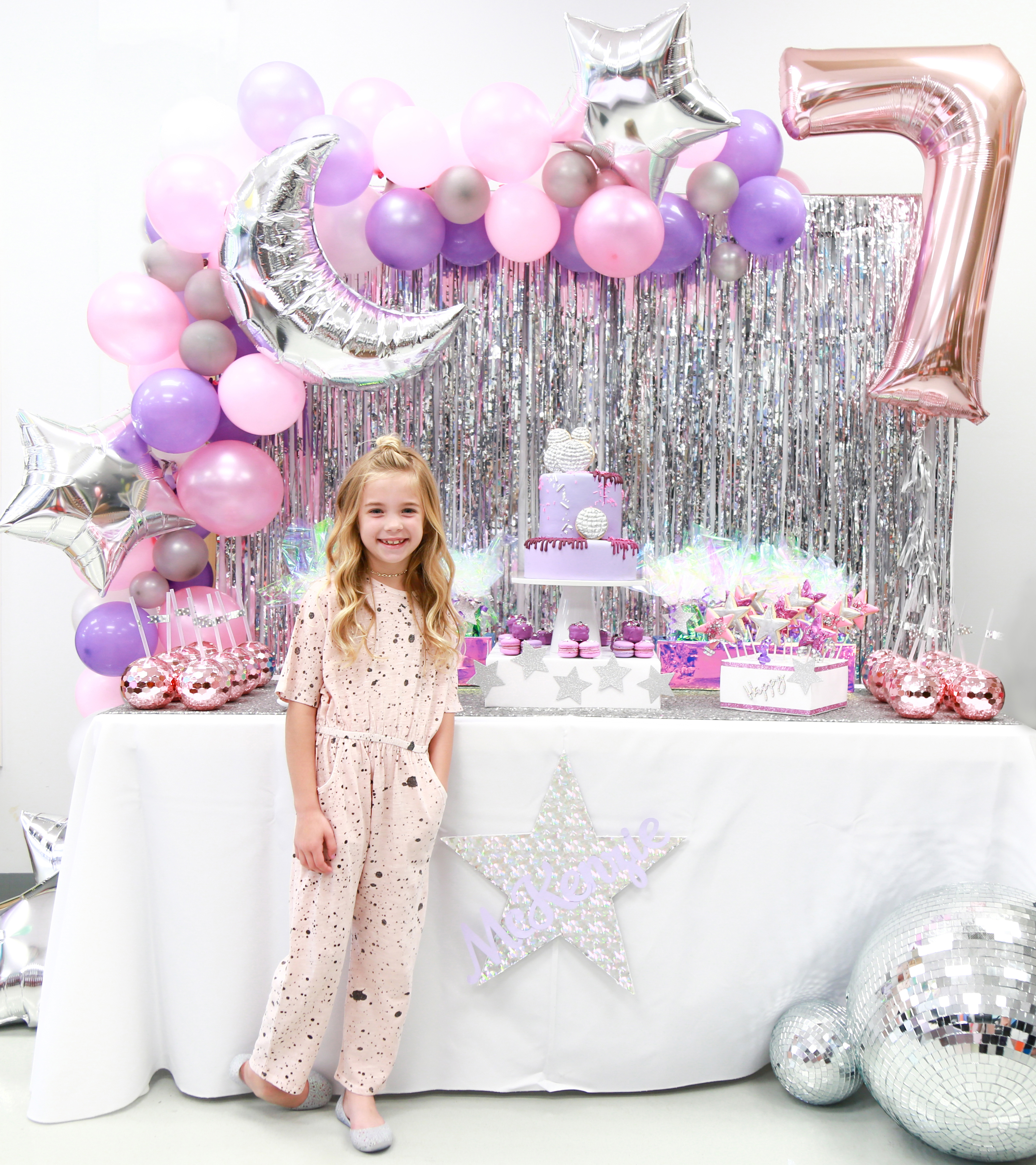 McKenzie's 7th Birthday Disco Art Party - Stephanie Hanna Blog