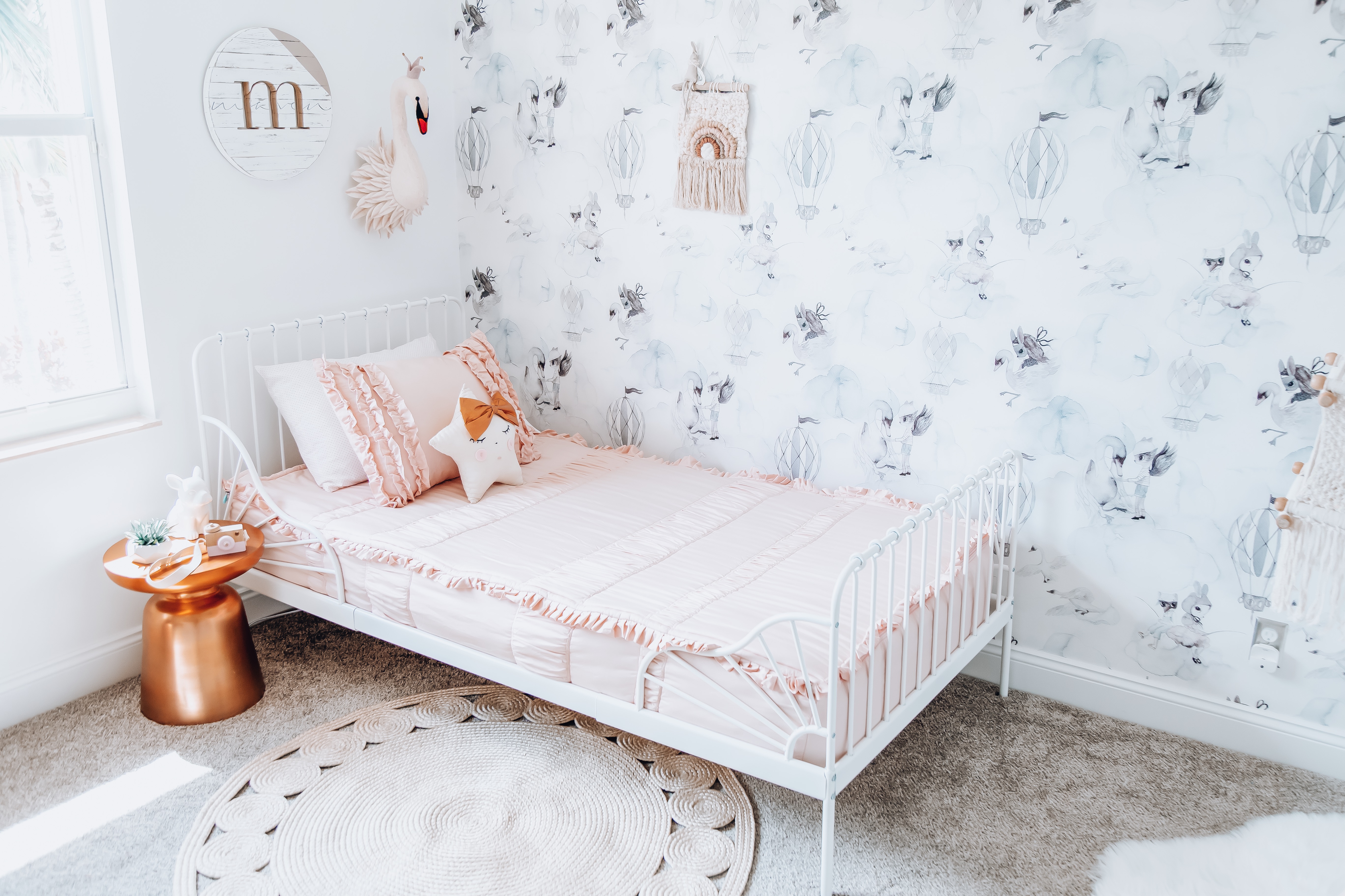 Big girl bed, big girl bedroom, Beddy's bedding, girl room decor