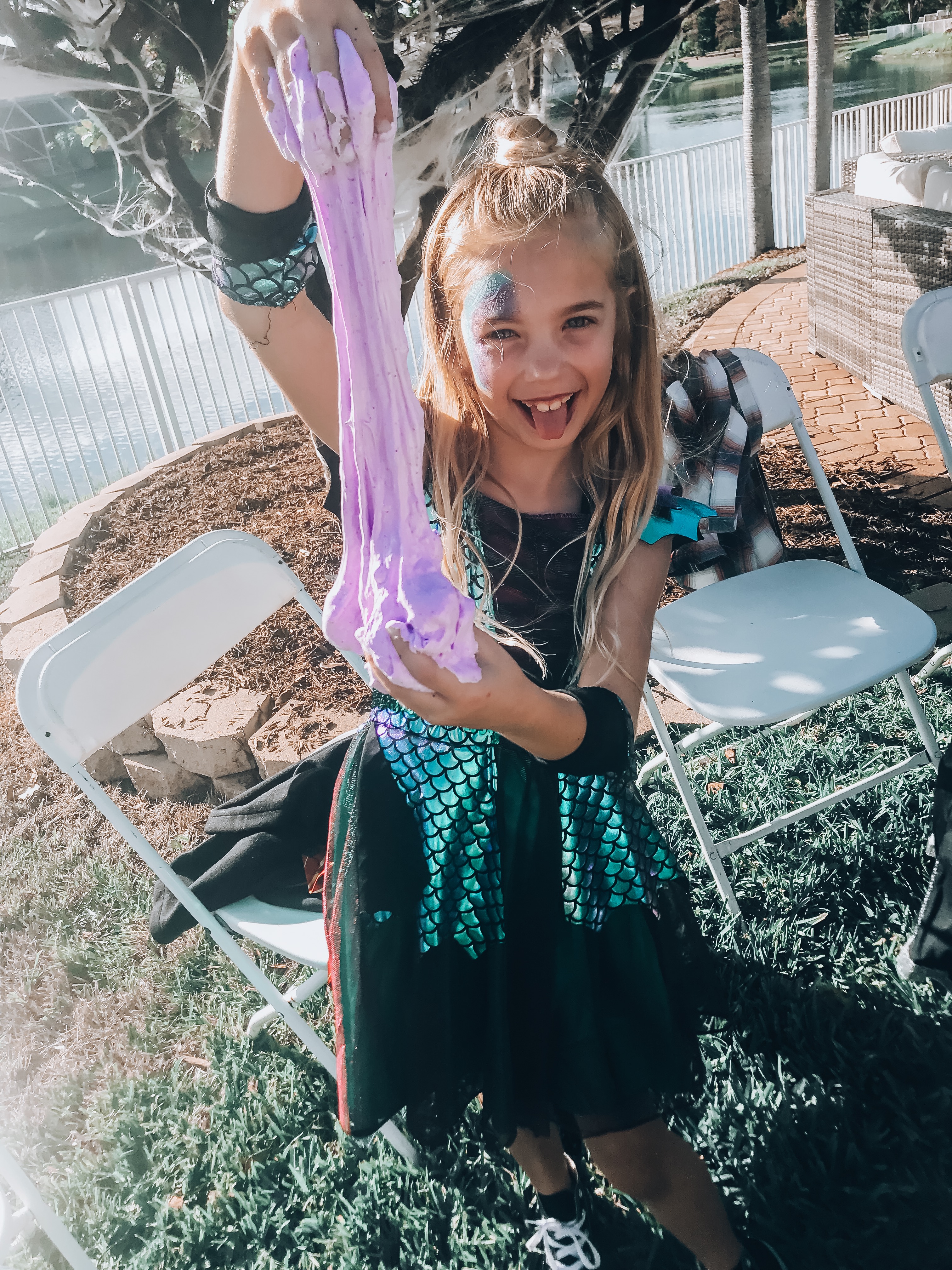 kid-friendly halloween party, slime for kids