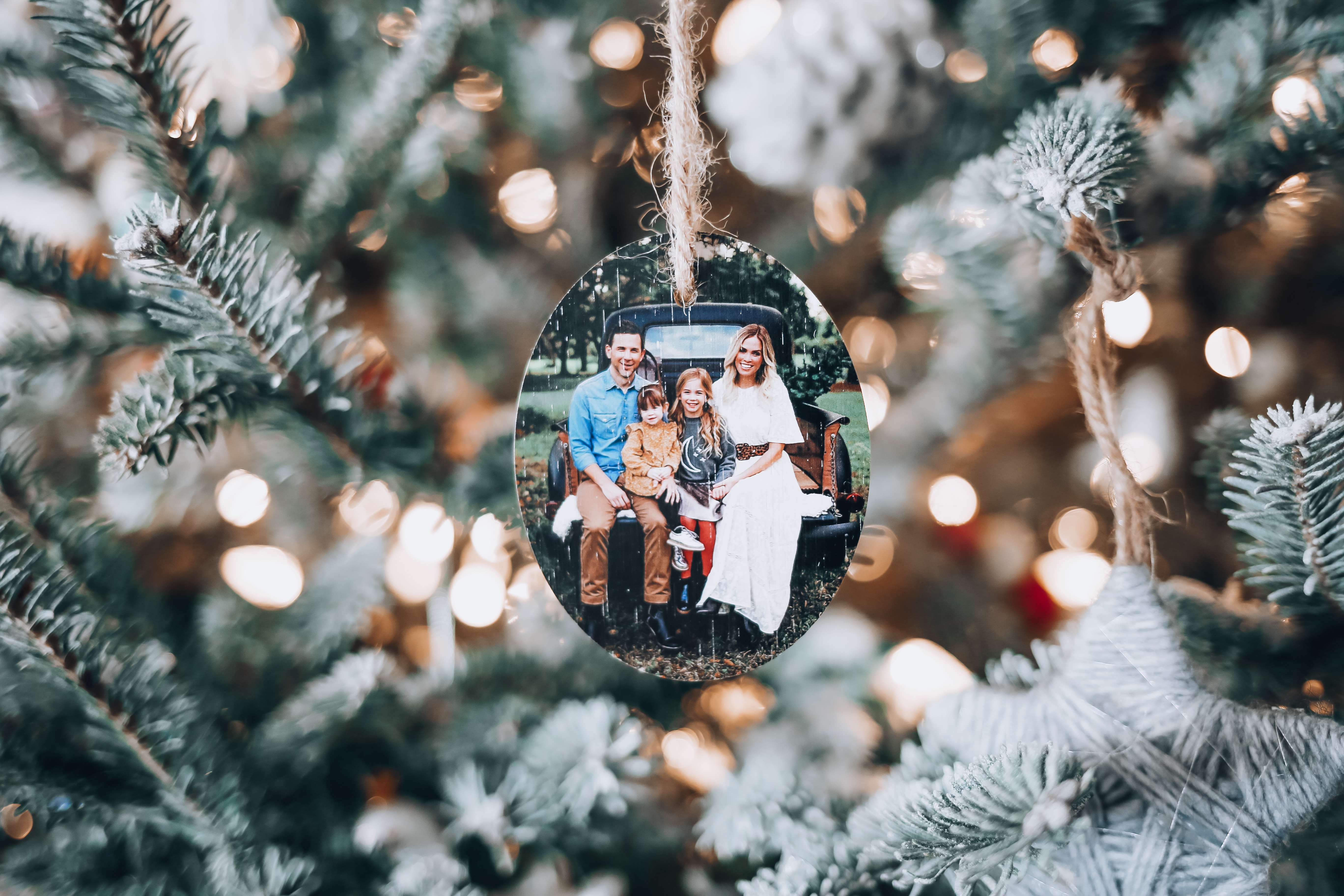photo ornaments by Kodak Moments, picture ornaments, christmas decor ideas