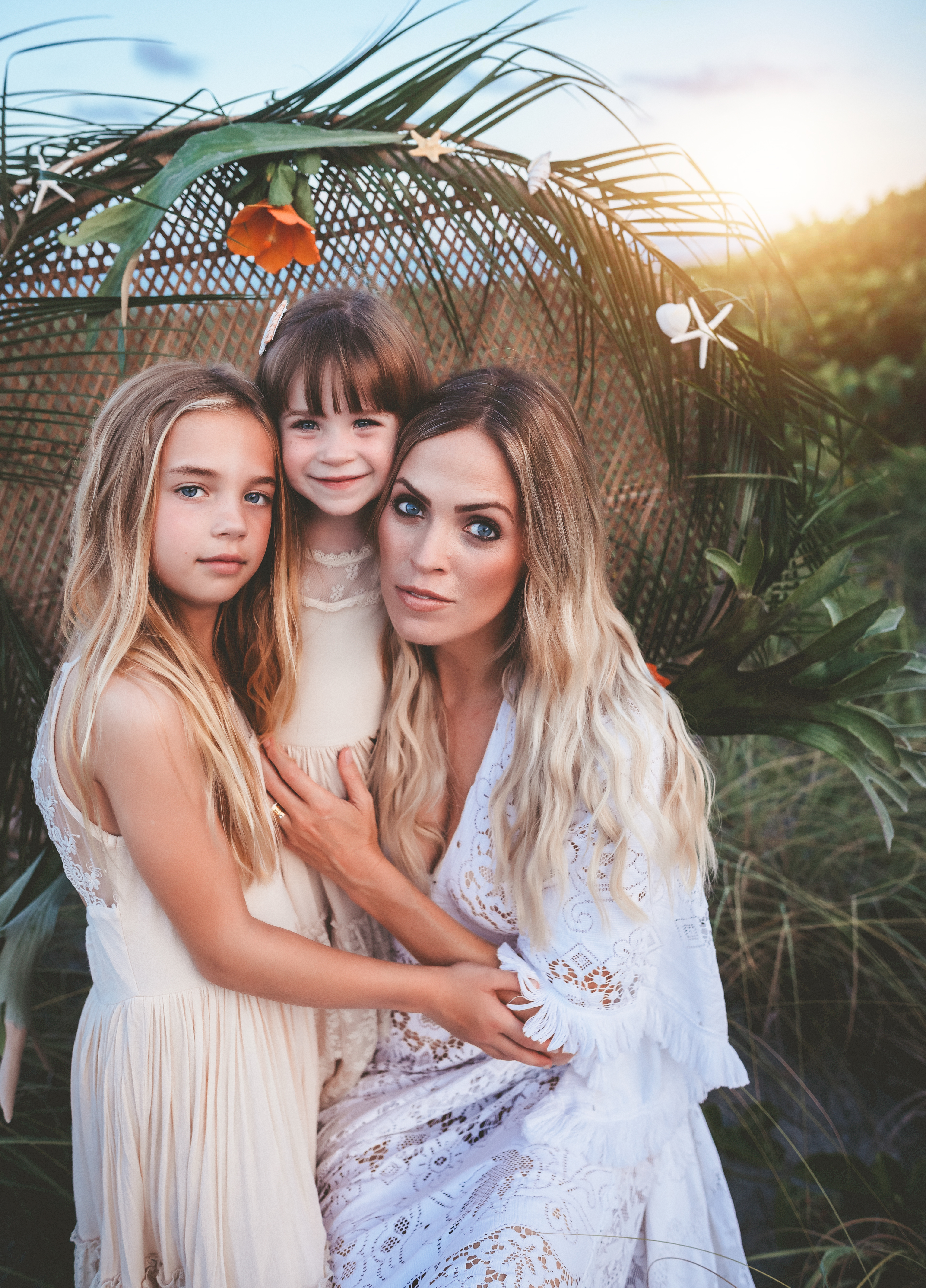 boho mommy and daughter photoshoot