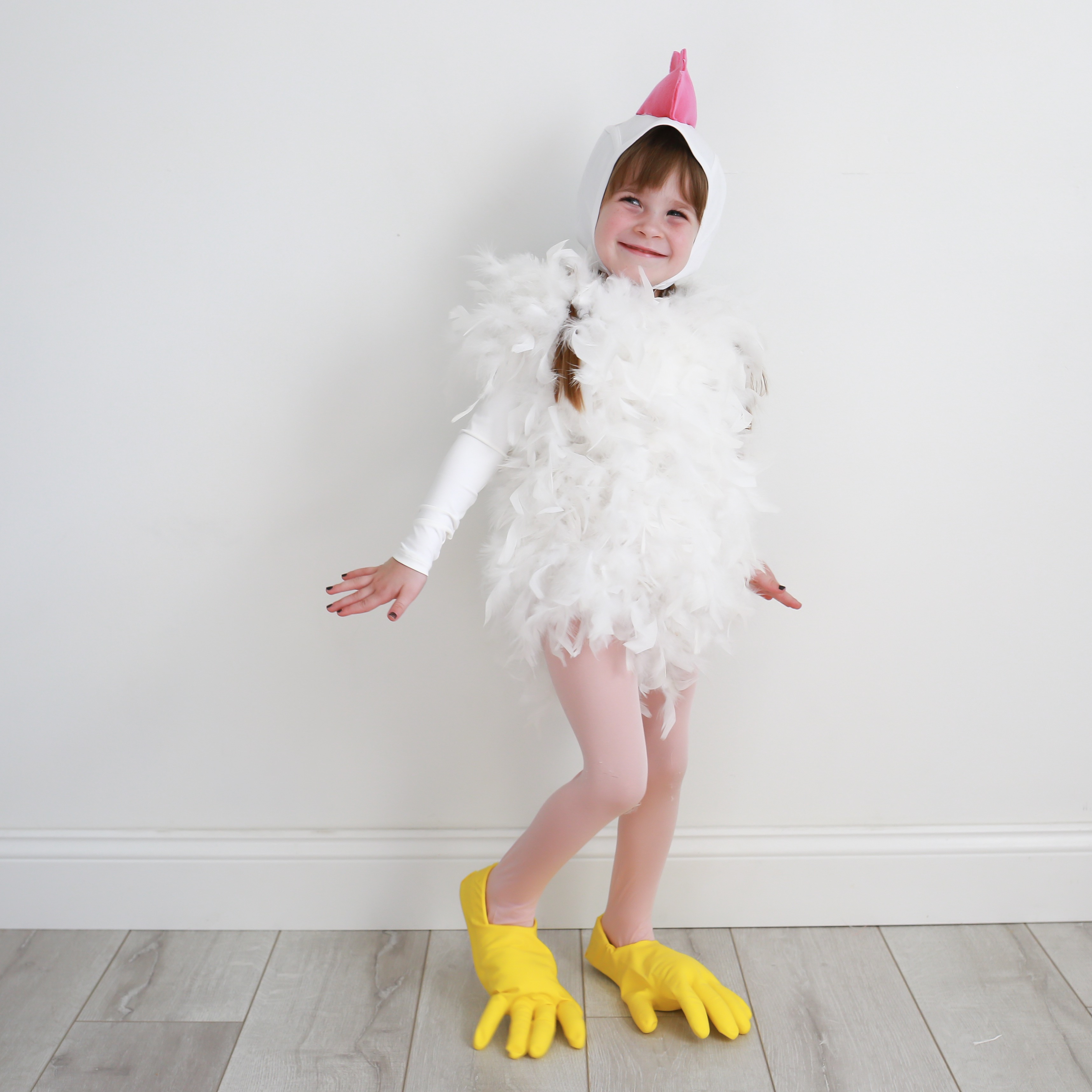 Chicken feather clearance costume