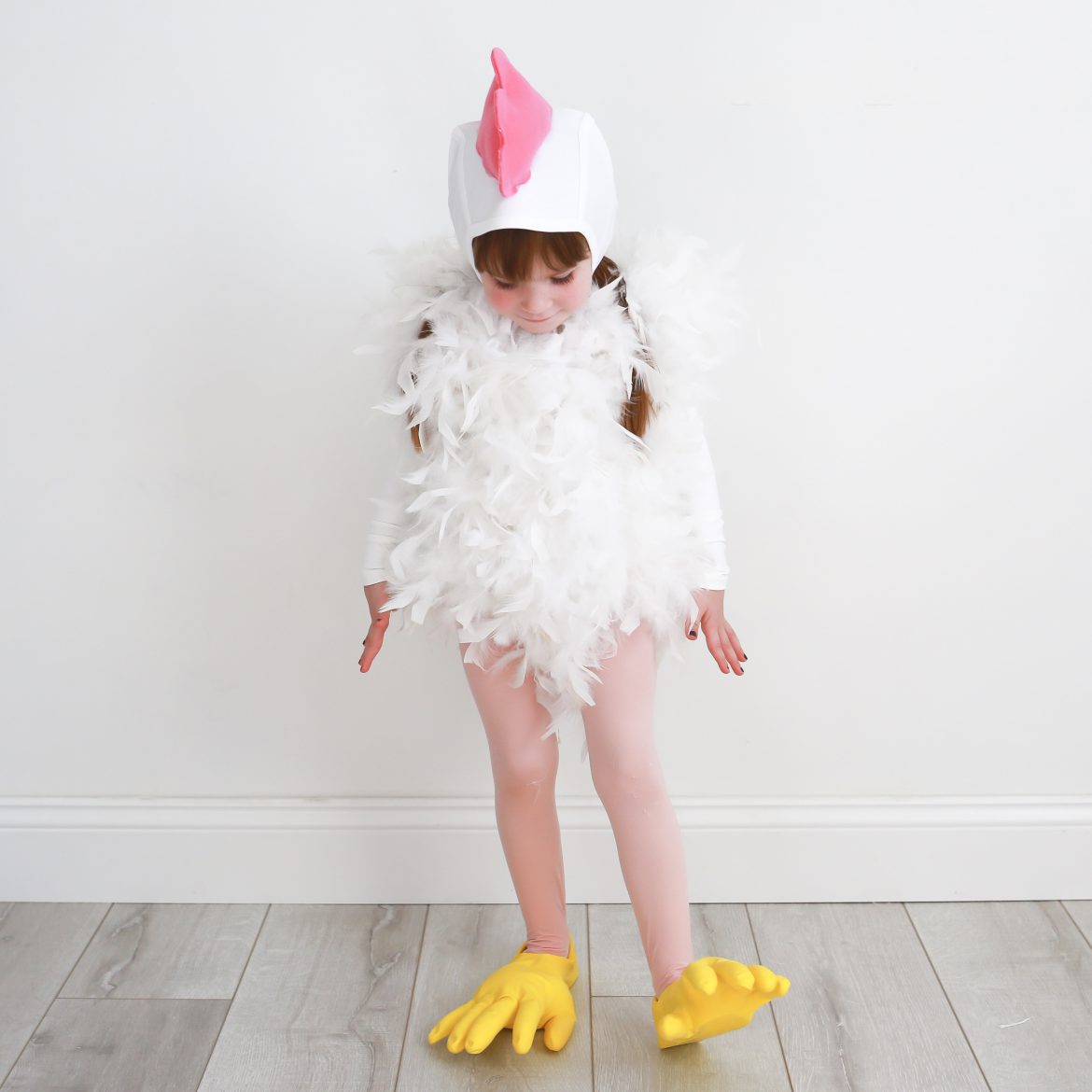 Last Minute Halloween Chicken Costume – Amazon Prime - Stephanie Hanna Blog