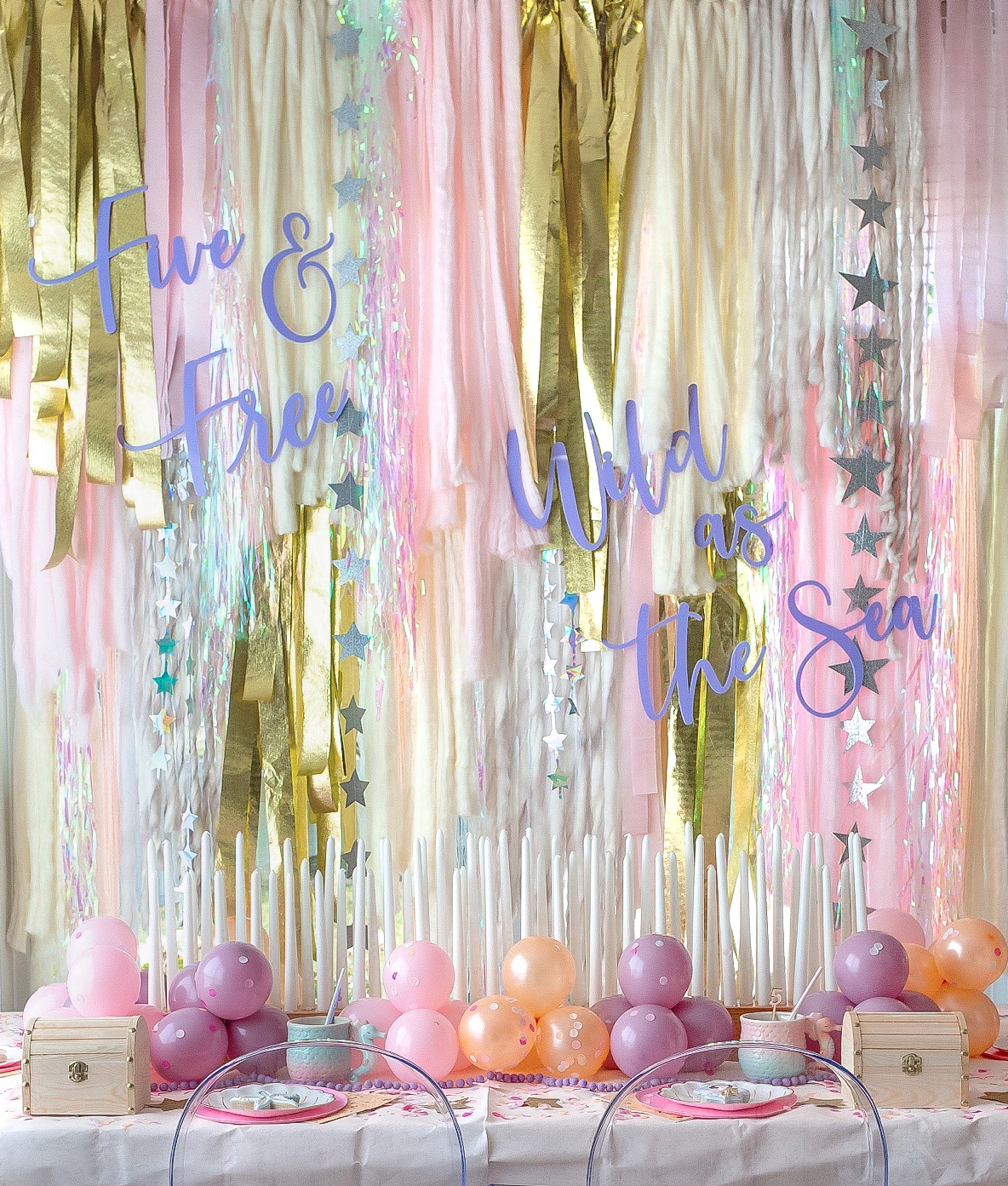 Mermaid Birthday Party Tableset