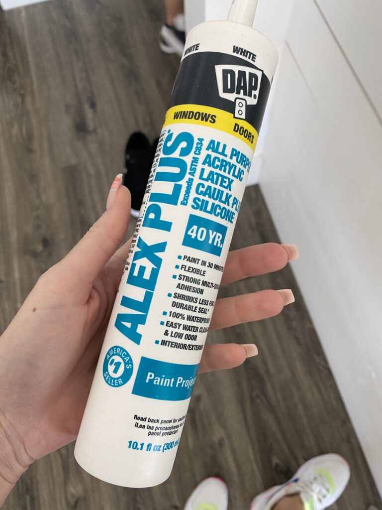 Best caulk for board and batten grid wall, Alex Plus Caulk