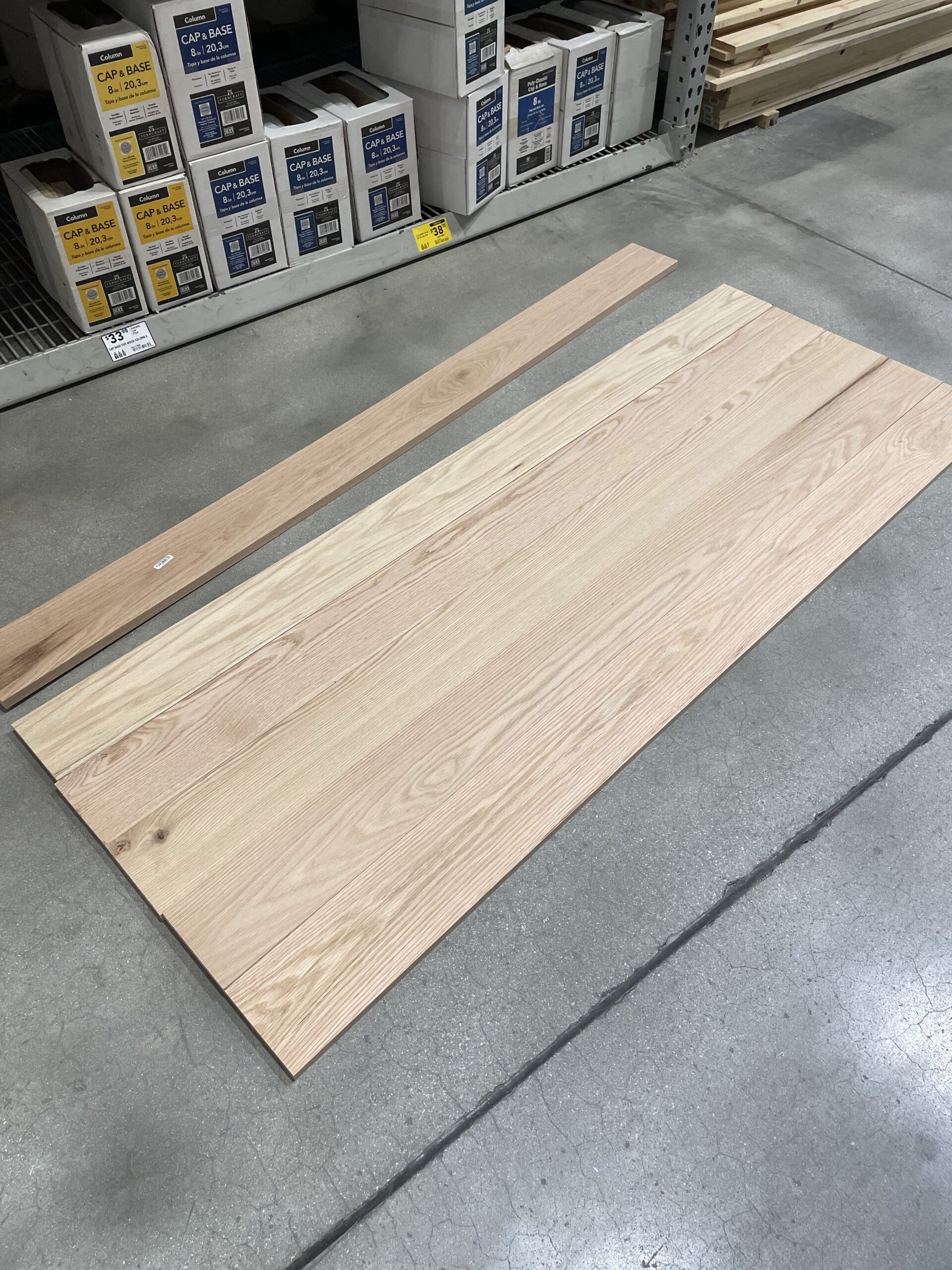 Lumber Choice - Oak - DIY Craft Table