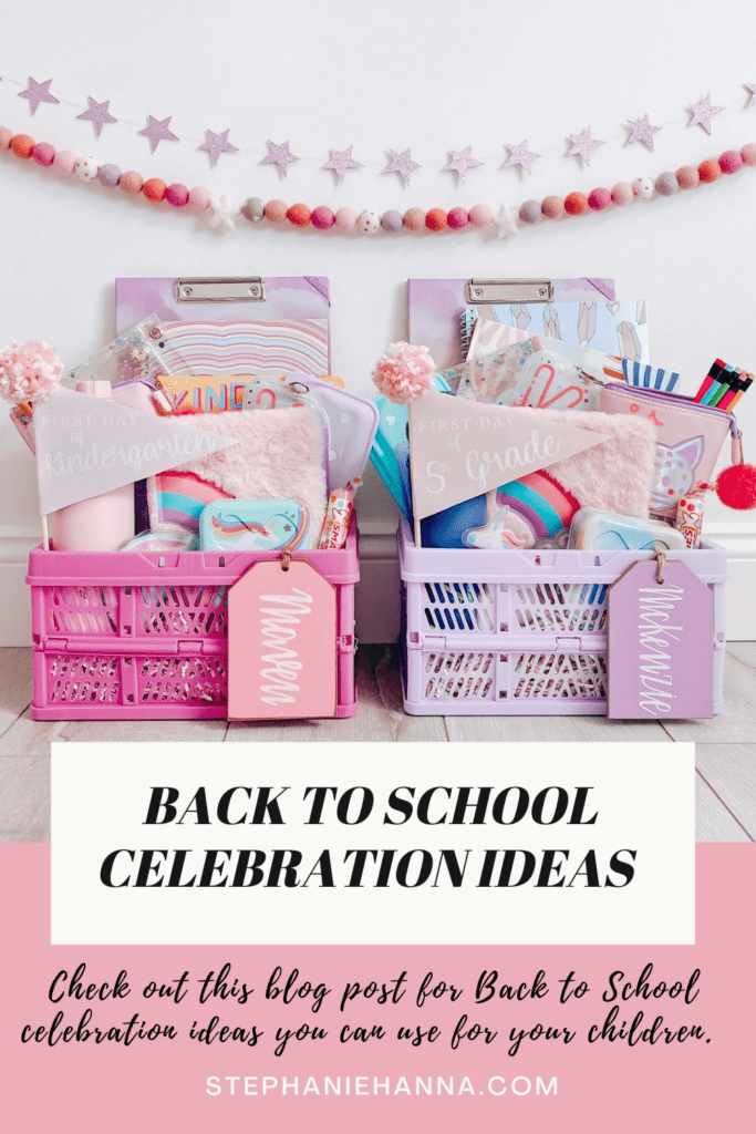 Back to school celebration ideas, back to school baskets, back to school gifts, teacher gifts