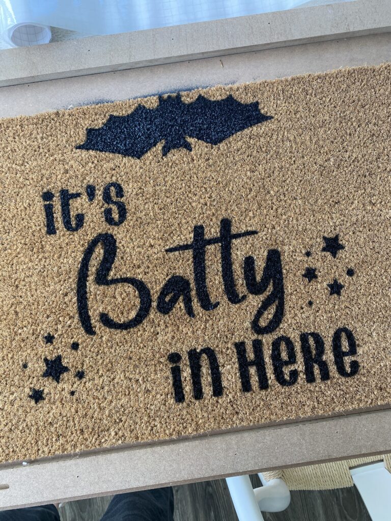 Funny Halloween Front Door Mat, This Family is Batty