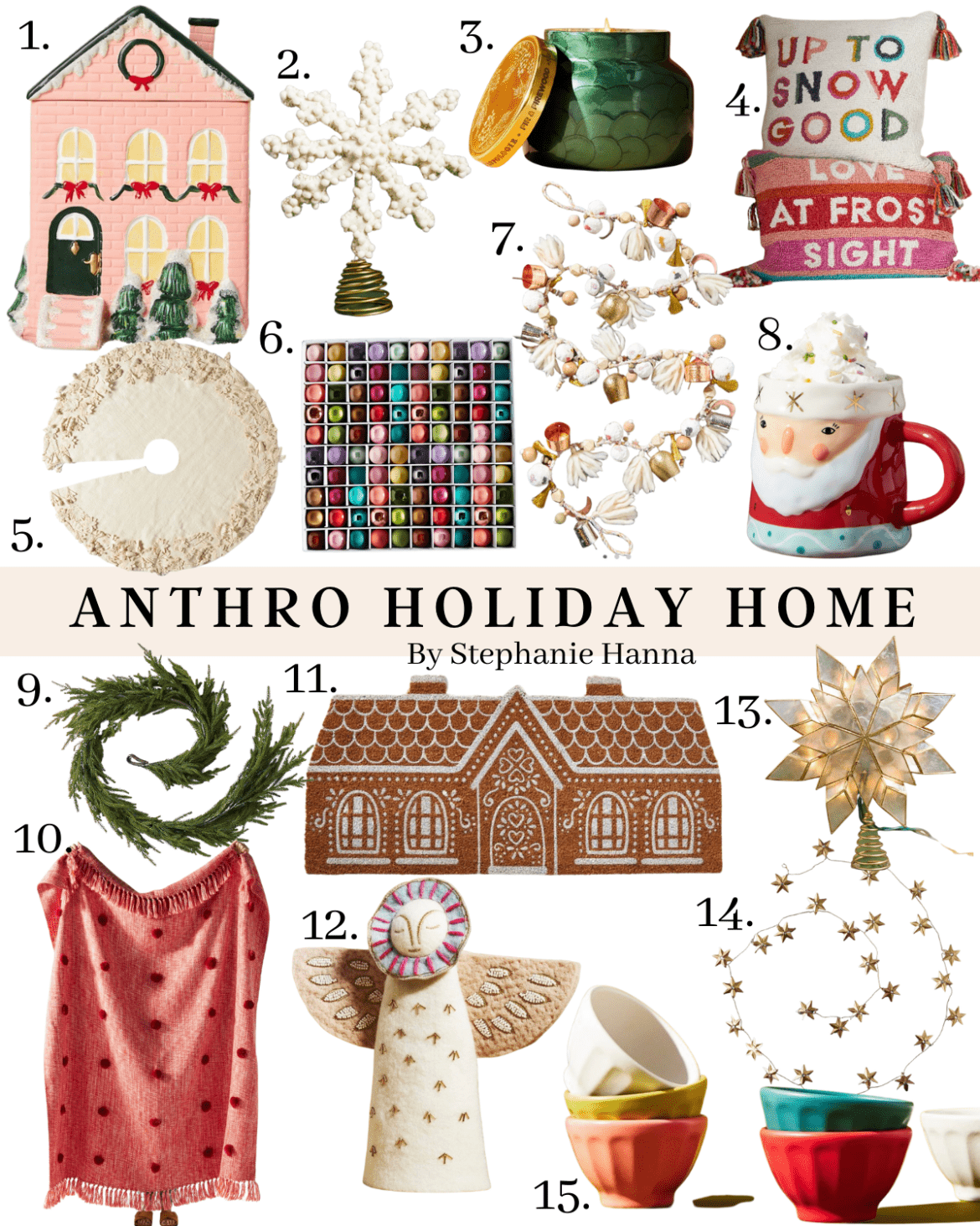 Anthro Holiday Decor
