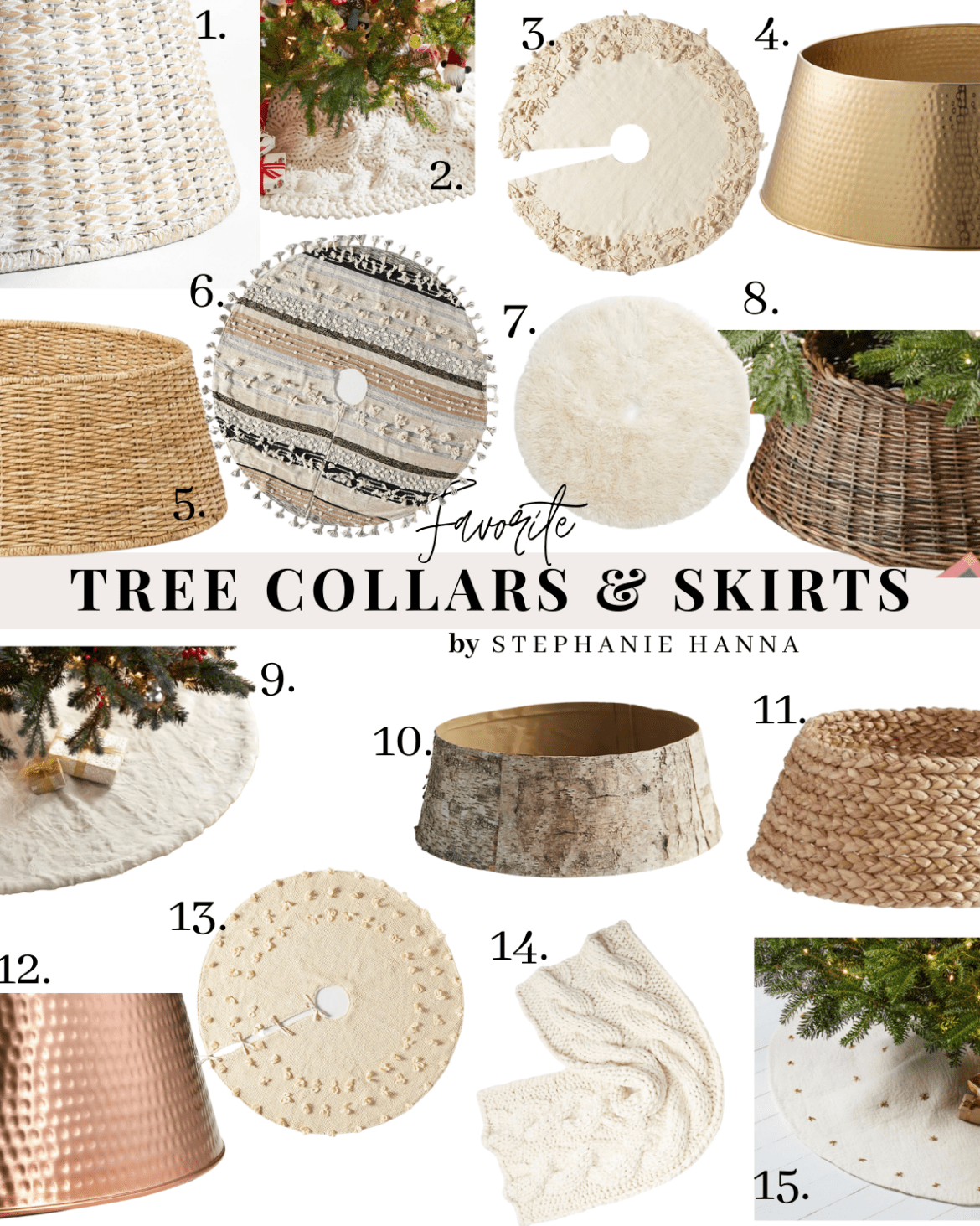 Holiday Tree Collars and Skirts