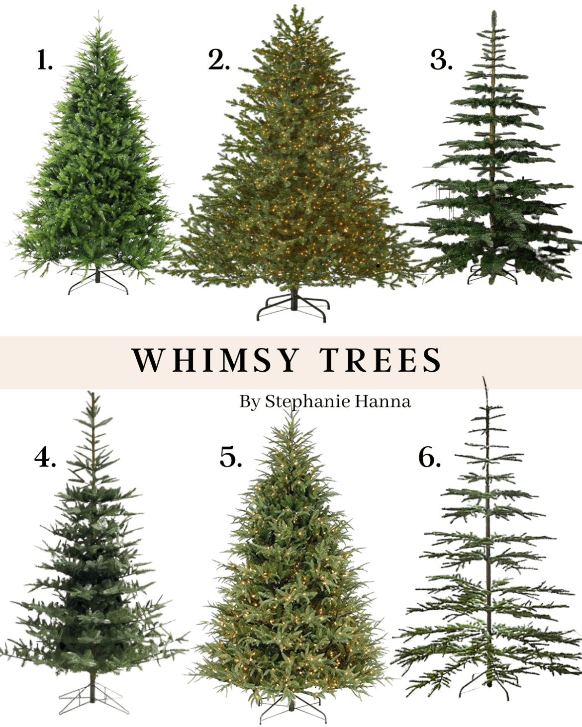 whimsy christmas trees