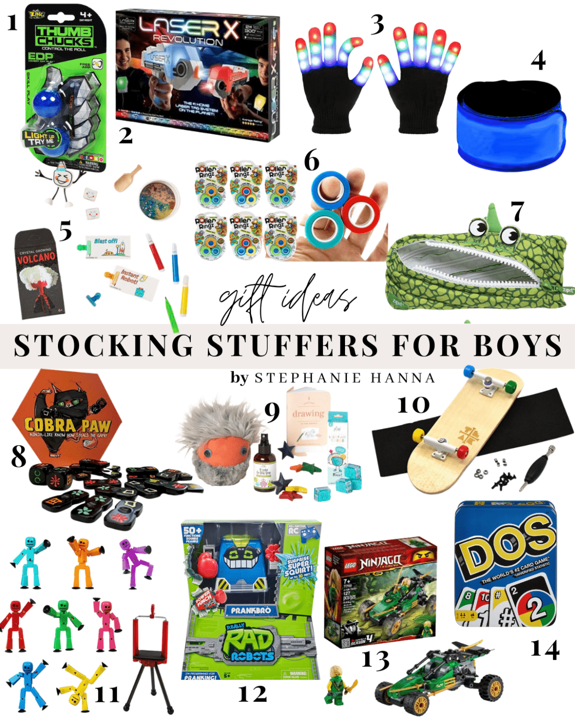 Stocking Stuffer Ideas for boys toys fidget games board games
