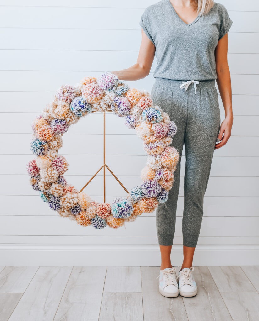 DIY PEACE WREATH