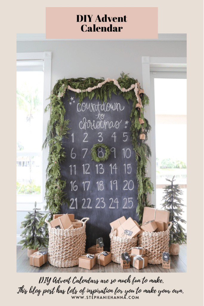 DIY Chalkboard Advent Calendar