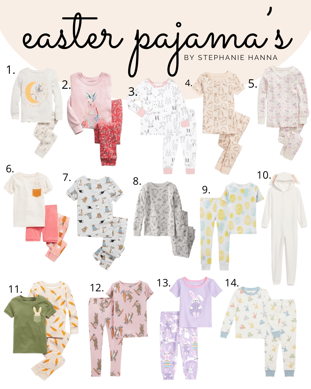 easter pajamas