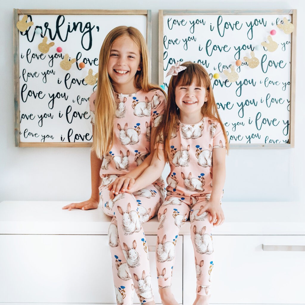 Girls easter online pyjamas