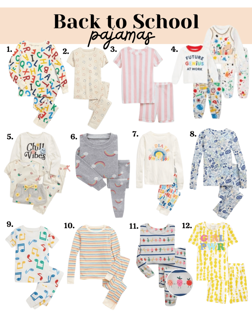 Back To School Pajamas - Stephanie Hanna Blog