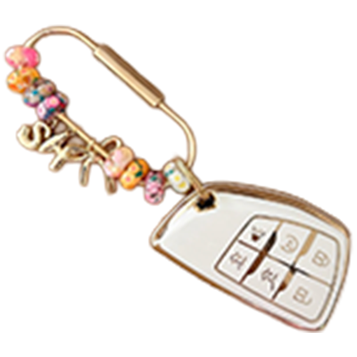 Beaded Key Fob Keychain